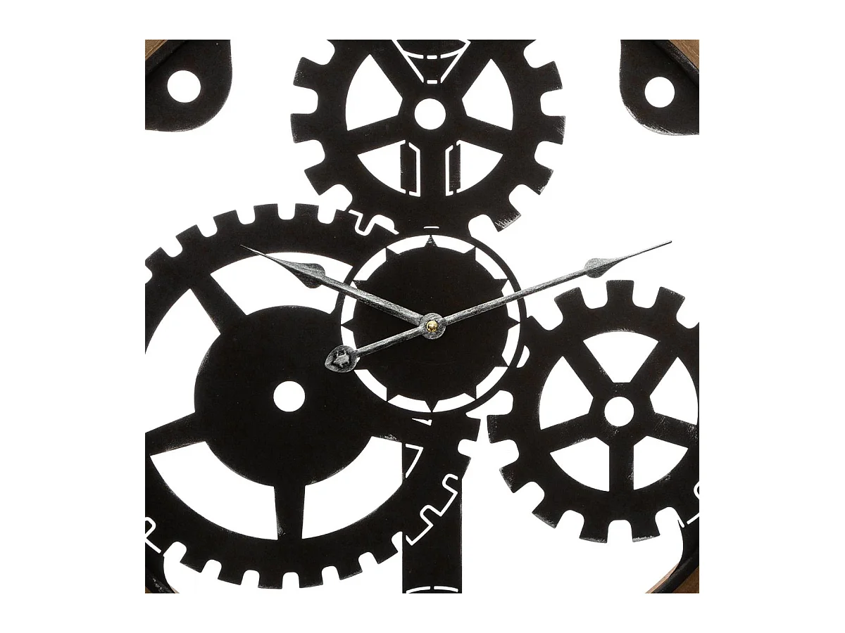 Pendule murale silencieuse avec mécanisme apparent D 58 cm