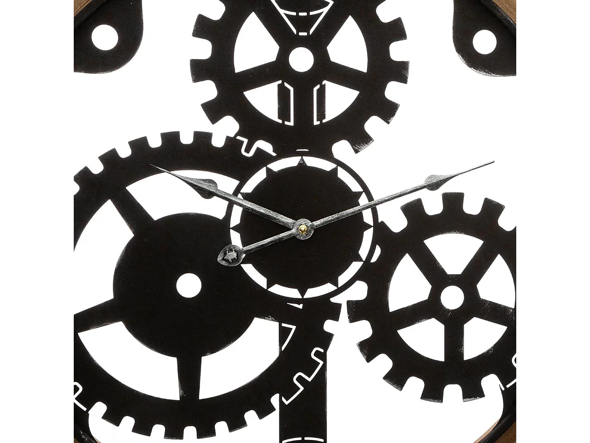 Pendule murale silencieuse avec mécanisme apparent D 58 cm