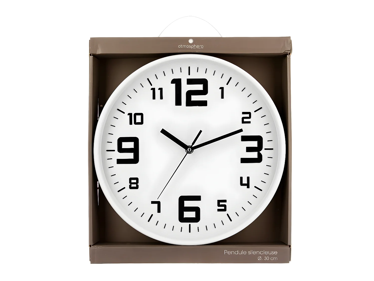 Pendule murale silencieuse Best Blanc D 30 cm