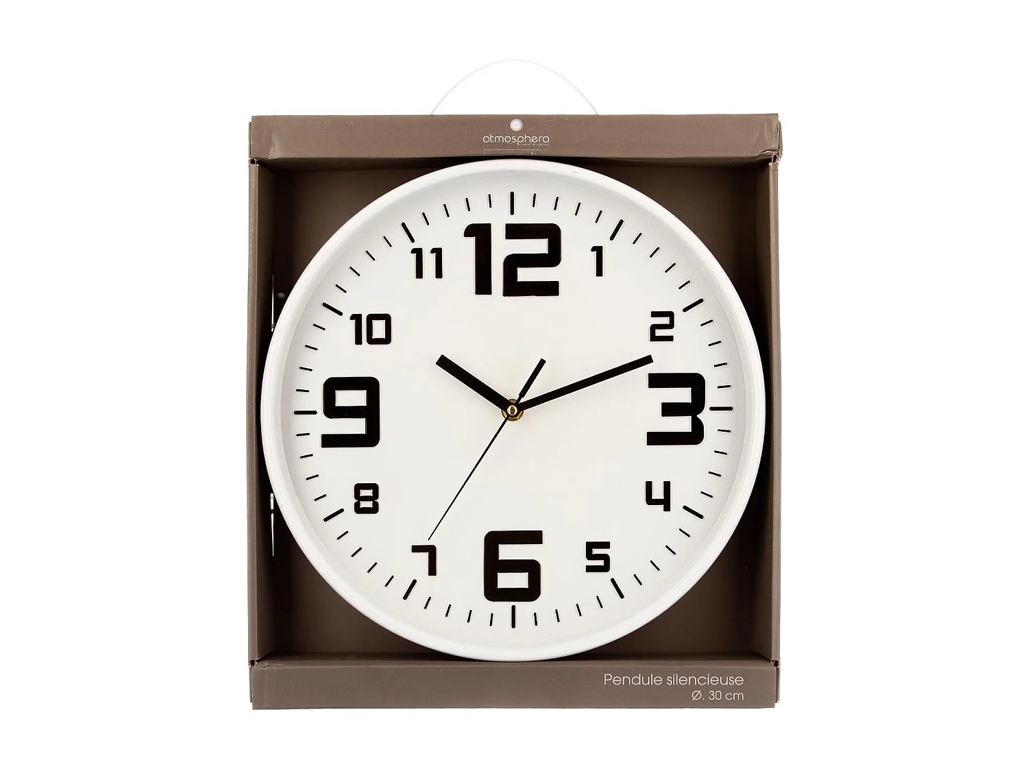 Pendule murale silencieuse Best Blanc D 30 cm