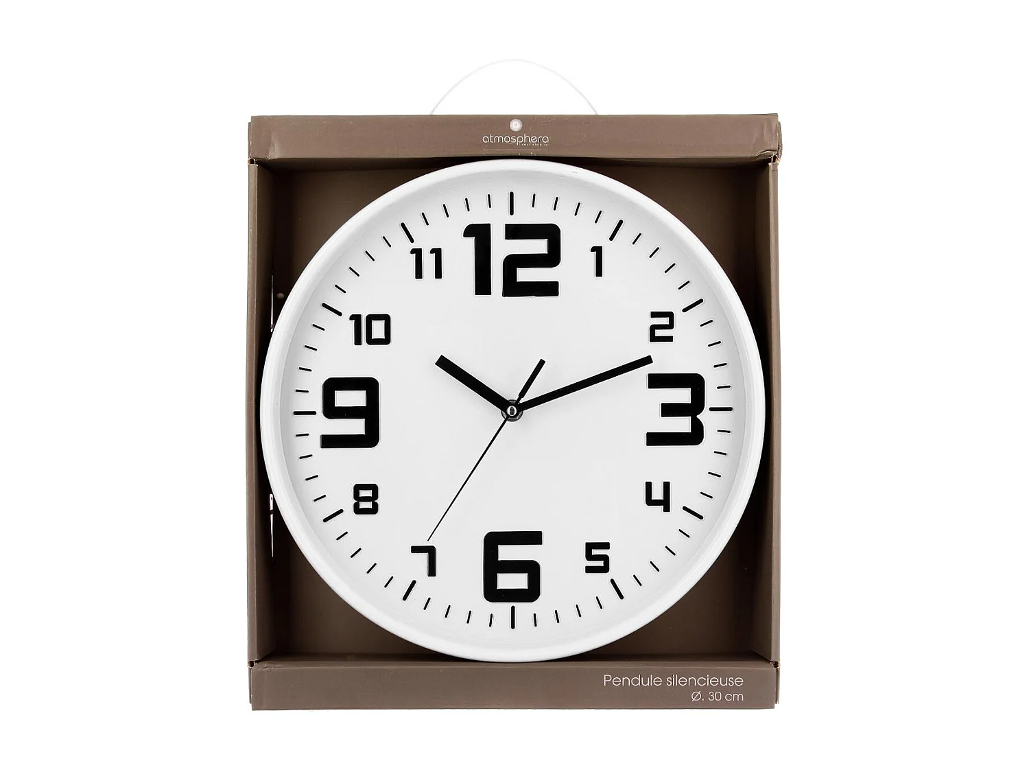Pendule murale silencieuse Best Blanc D 30 cm