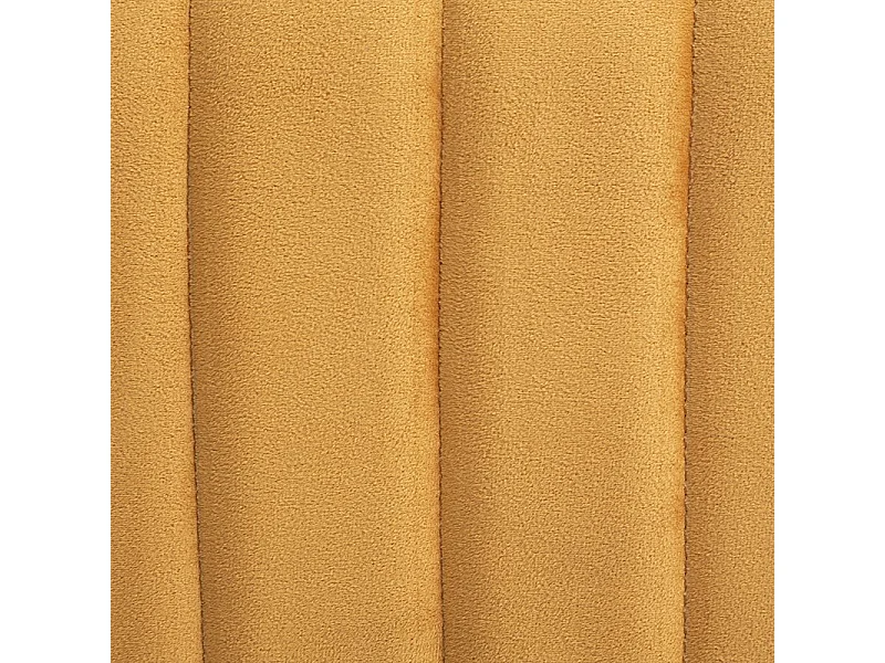 Pouf en Velours Jaune moutarde assise large 52 x 48 cm