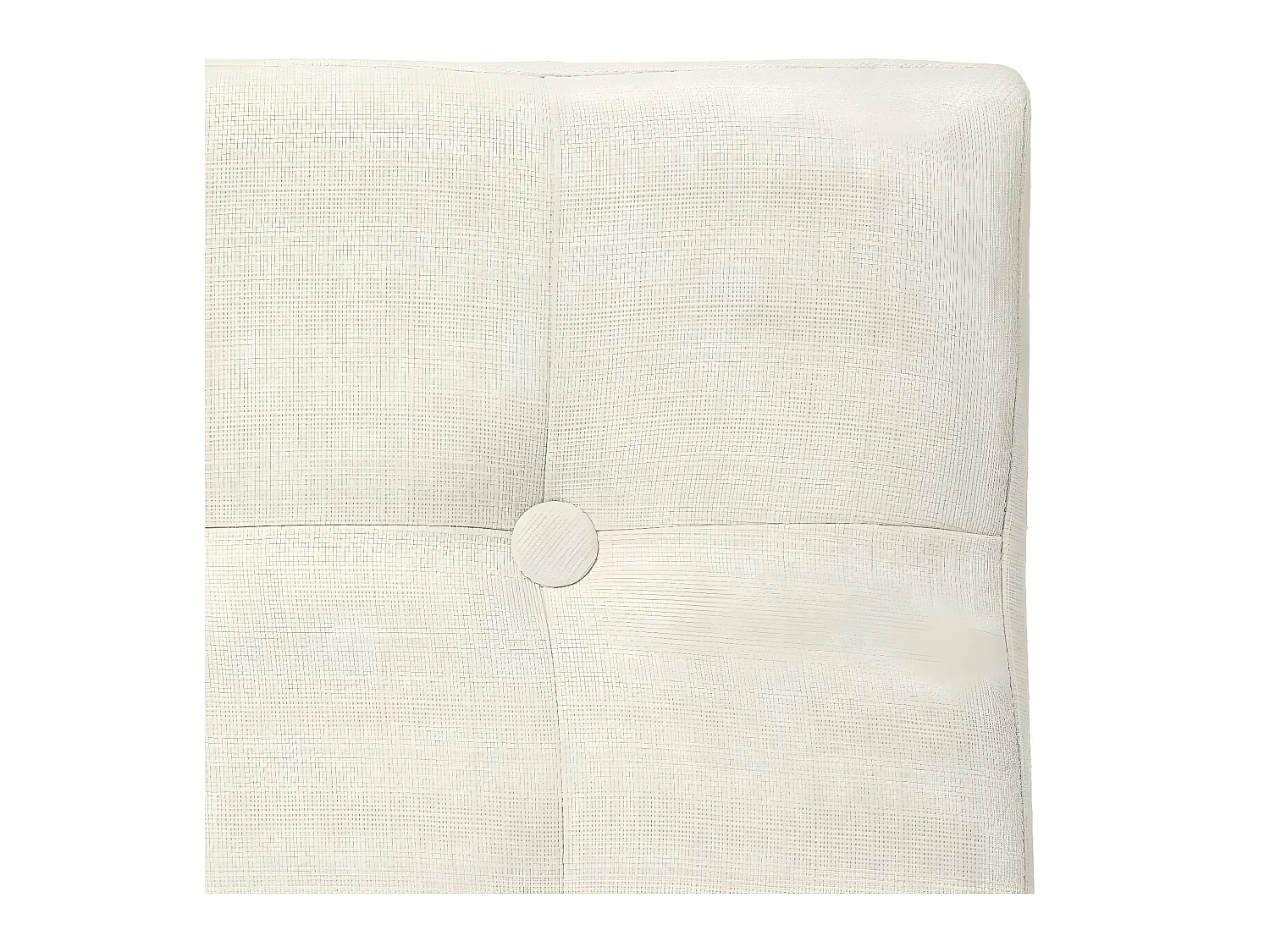 2 en 1 Pouf pliant et coffre de rangement Beige aspect Lin 38 x 38 cm