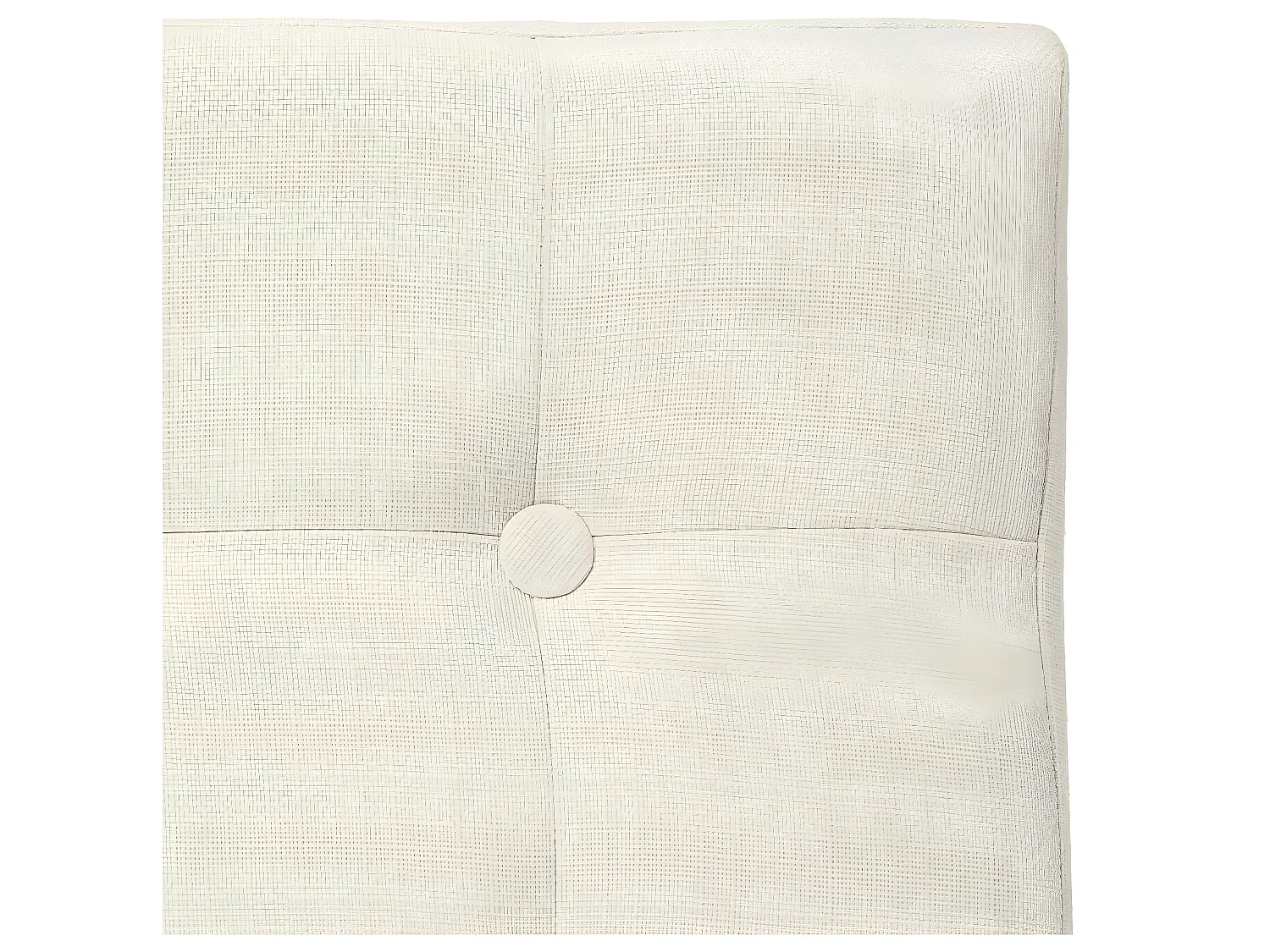 2 en 1 Pouf pliant et coffre de rangement Beige aspect Lin 38 x 38 cm