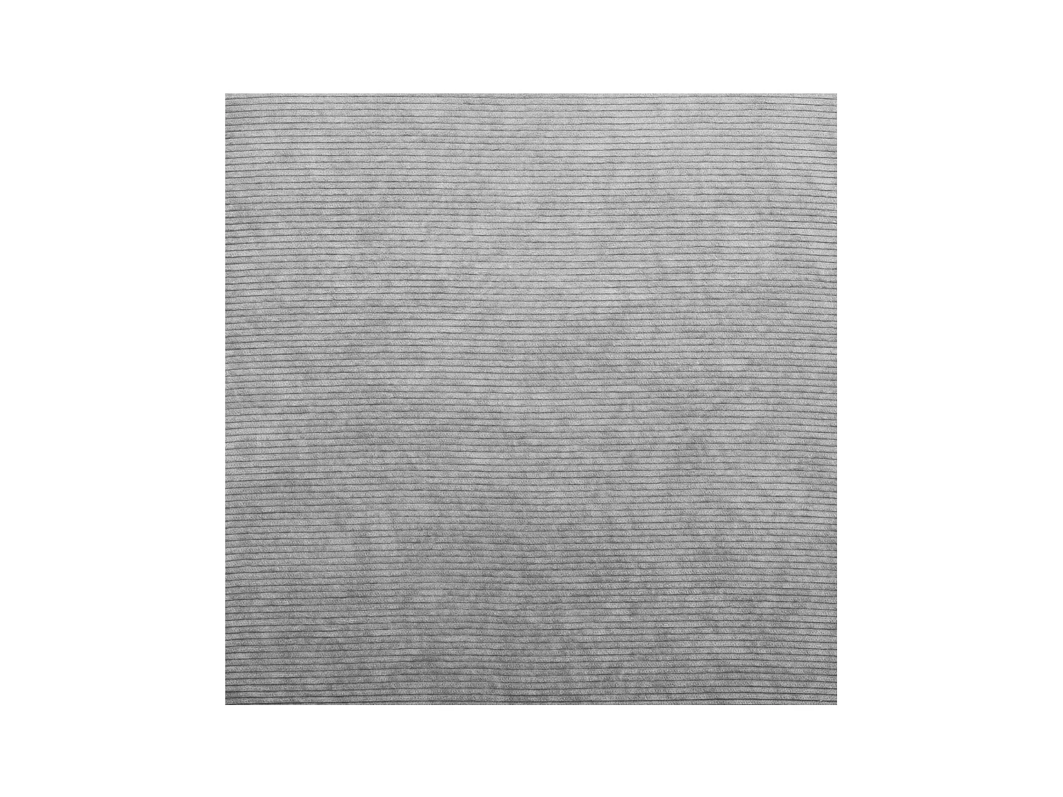 2 en 1 Pouf pliant et Coffre de rangement Velours côtelé Gris H 38 cm