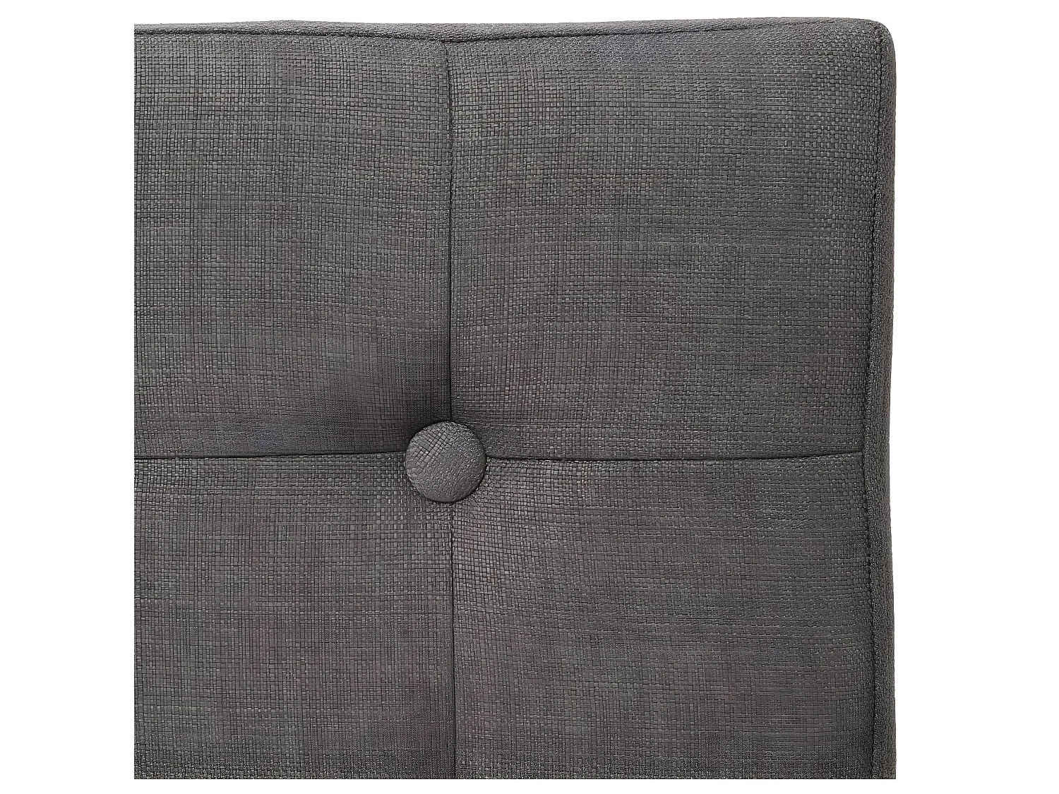 2 en 1 Pouf pliant et coffre de rangement Gris Taupe aspect Lin 38 x 38 cm
