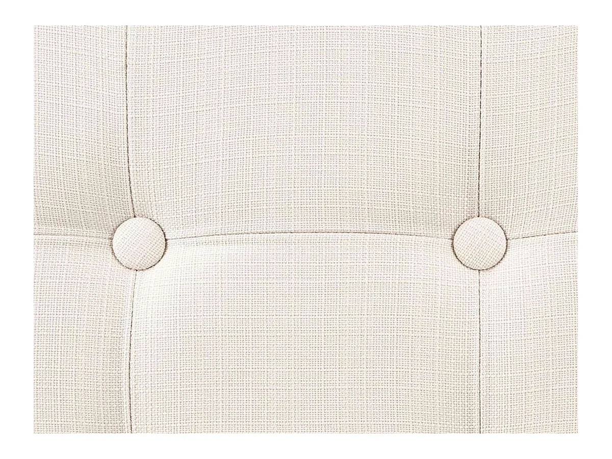 2 en 1 Pouf pliant double et coffre de rangement Beige aspect Lin 76 x H 38 cm