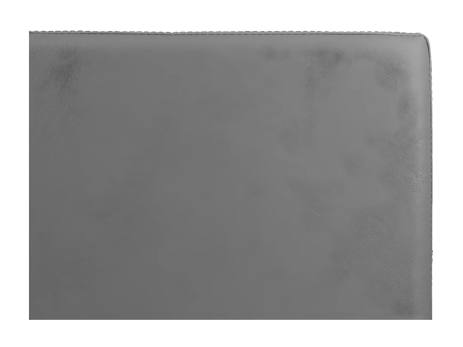 2 en 1 Pouf pliant double et coffre de rangement Vinyle Gris 76.6 x H 37.5 cm