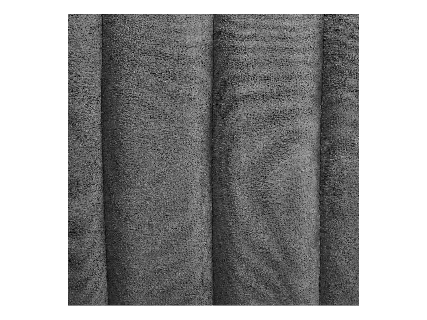 Pouf en Velours Gris assise large 52 x 48 cm