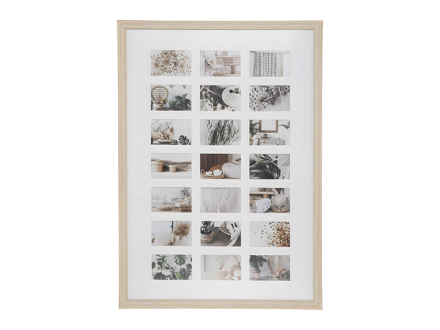 Pêle-mêle Multivues 21 photos en Bois 70.2 x 100.2 cm