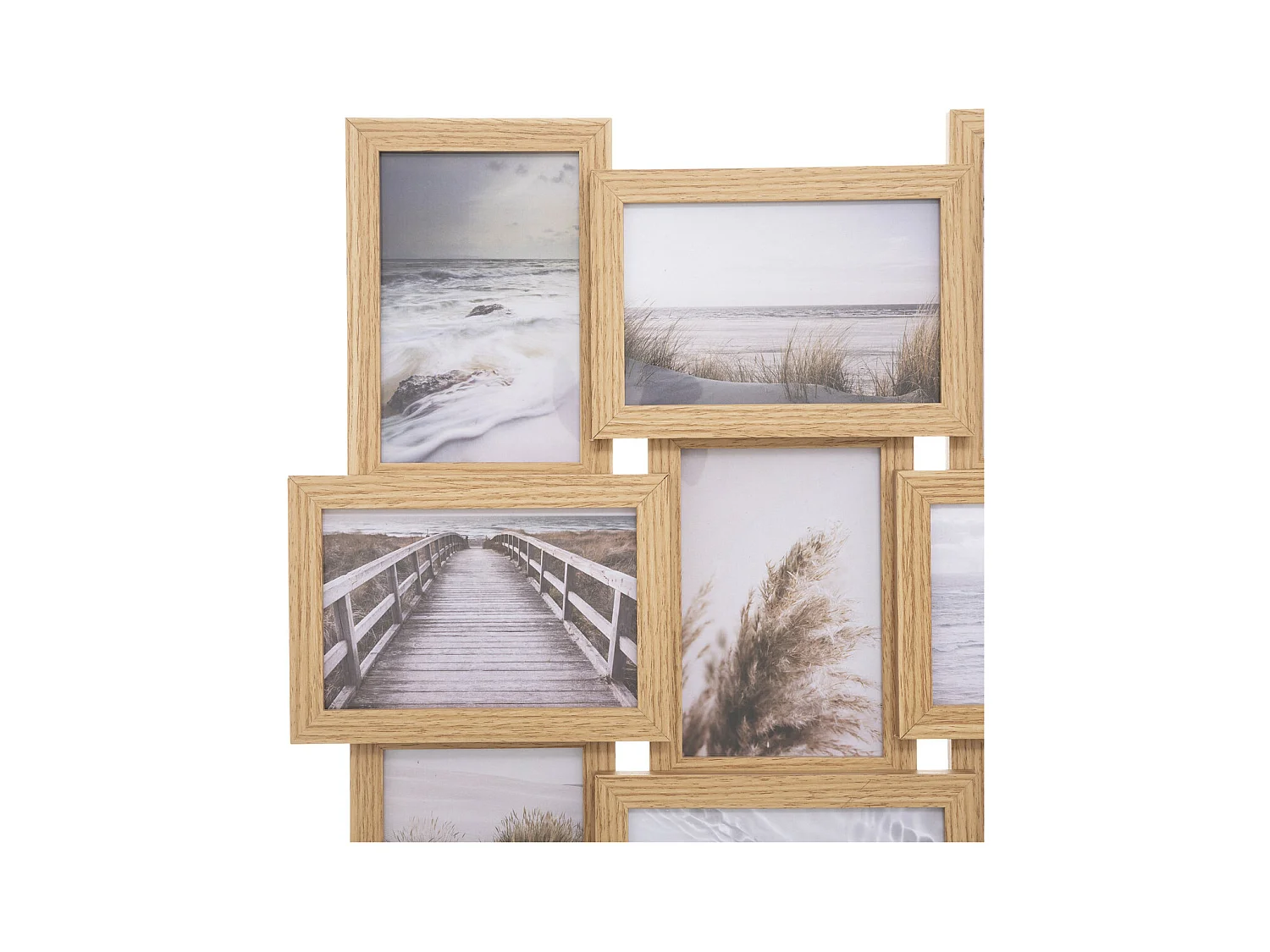 Pêle-mêle Multivues 16 photos en Bois 58 x 58 cm