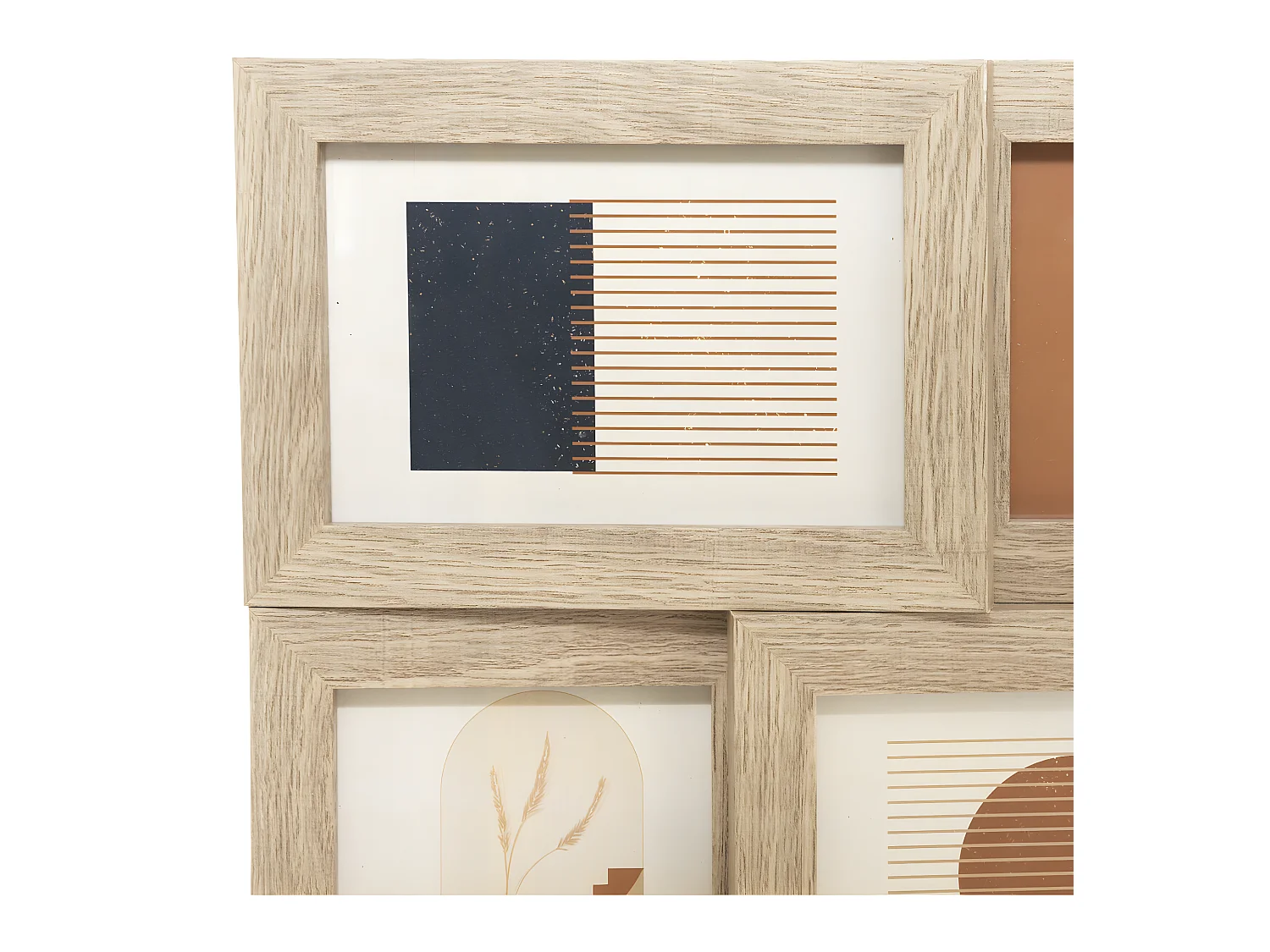 Pêle-mêle Multivues 6 photos en Bois et Verre 30 x 40 cm