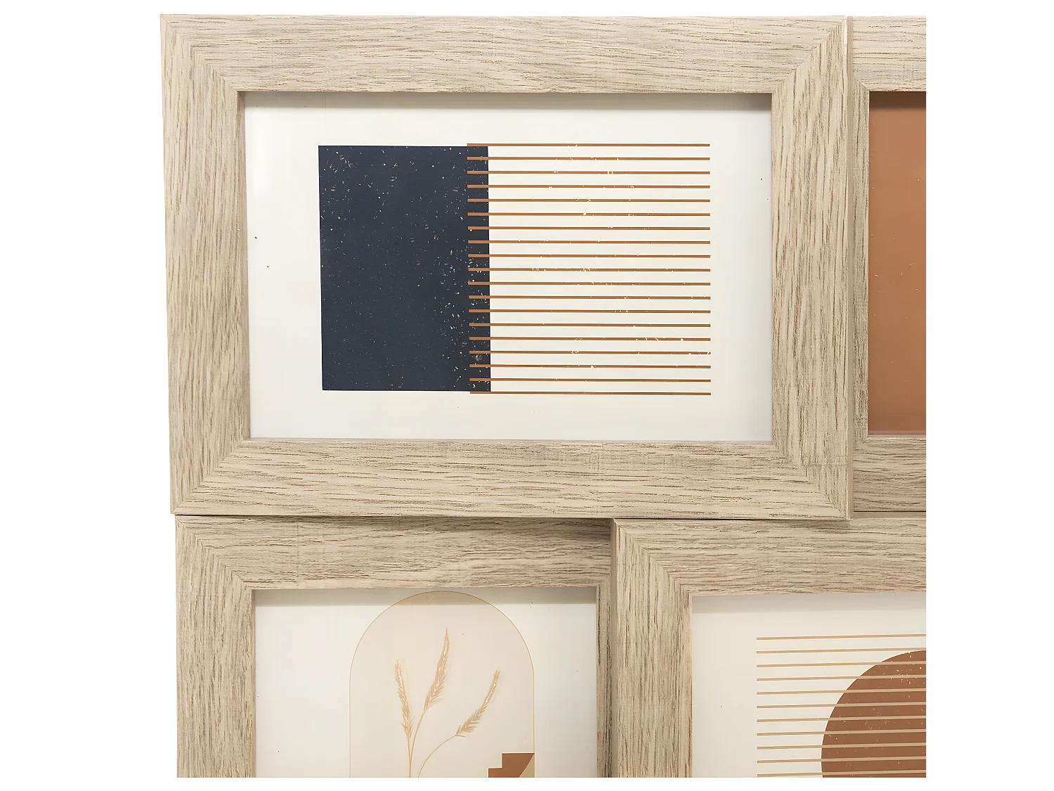 Pêle-mêle Multivues 6 photos en Bois et Verre 30 x 40 cm