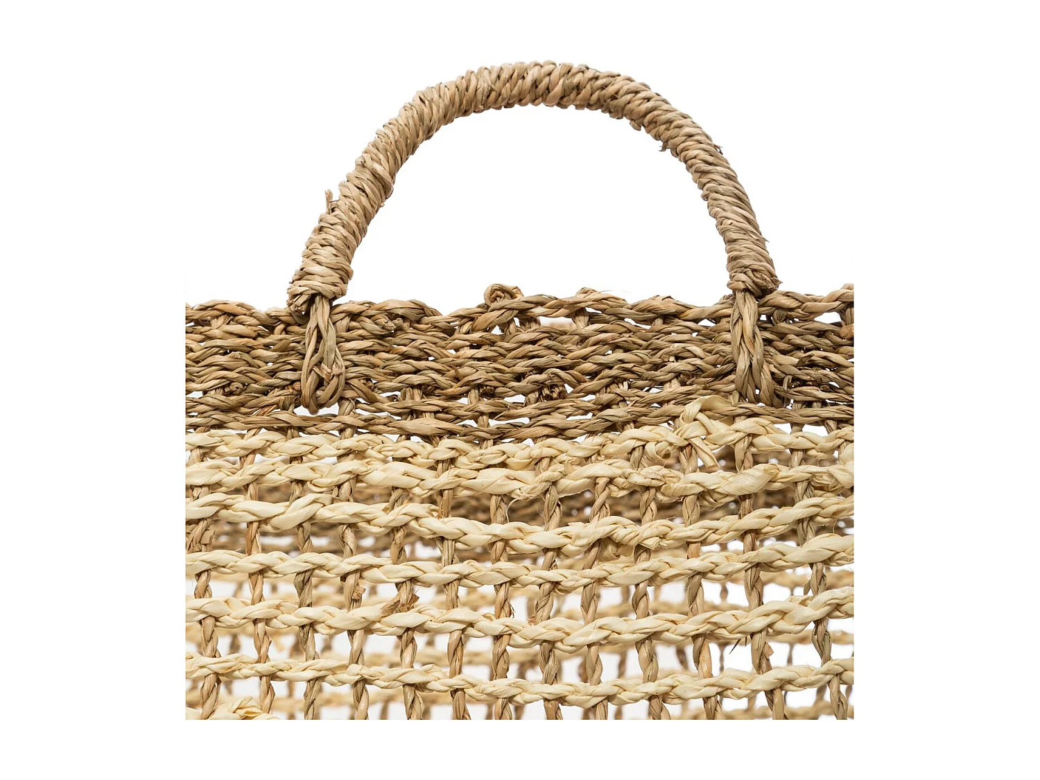 Set de 3 Paniers de rangement carré en Osier tressé et ajouré