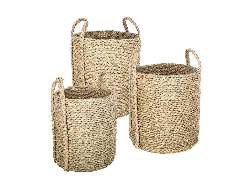 Set de 3 Paniers de rangement en Osier