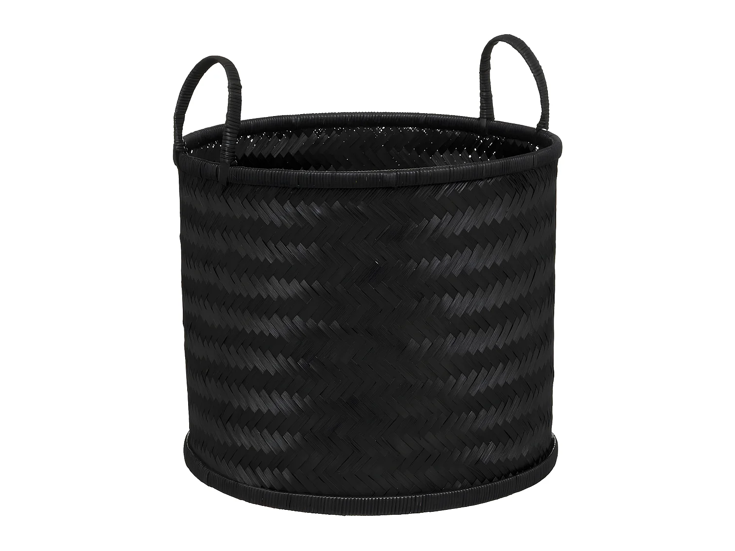 Set de 2 Paniers de rangement en Bambou Noir