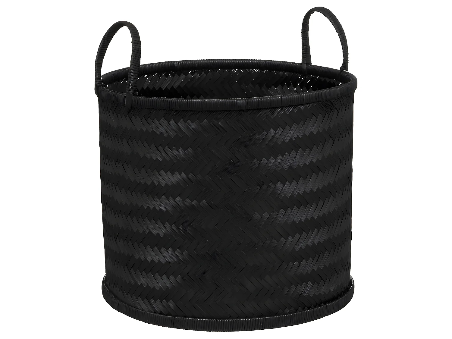 Set de 2 Paniers de rangement en Bambou Noir