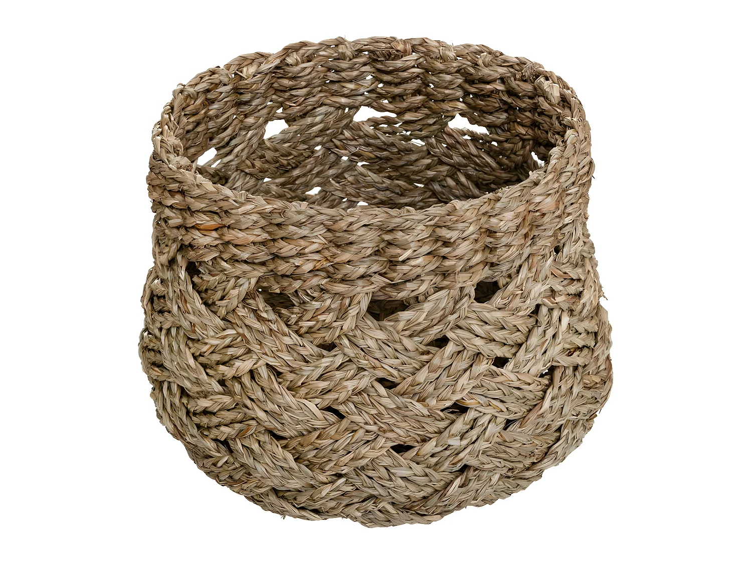 Set de 3 Paniers de rangement rond tressé