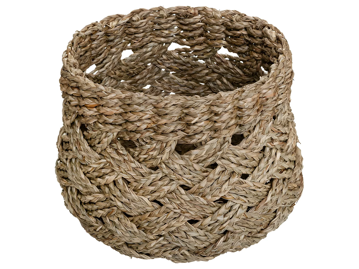 Set de 3 Paniers de rangement rond tressé