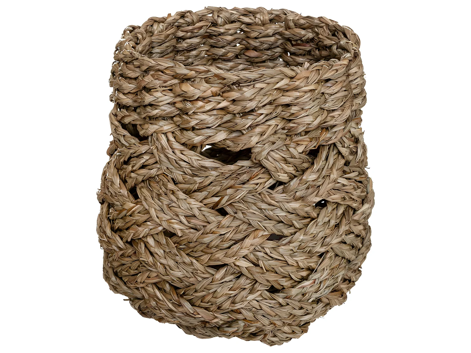 Set de 3 Paniers de rangement rond tressé