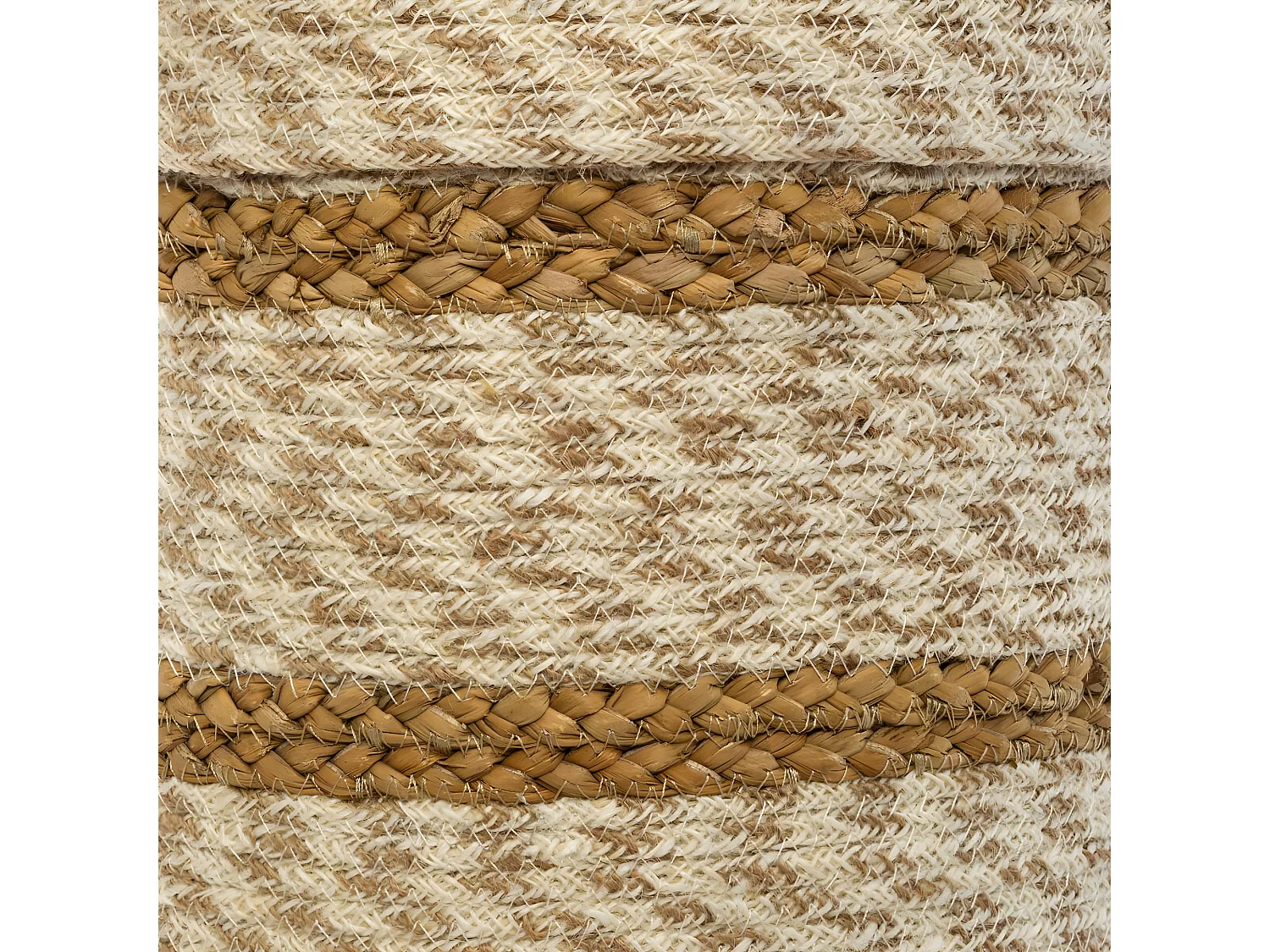 Set de 4 Paniers de rangement en Jute et Seagrass