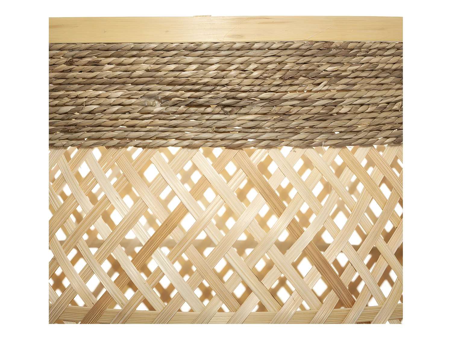 Set de 3 Paniers de rangement en Bambou et Roseau