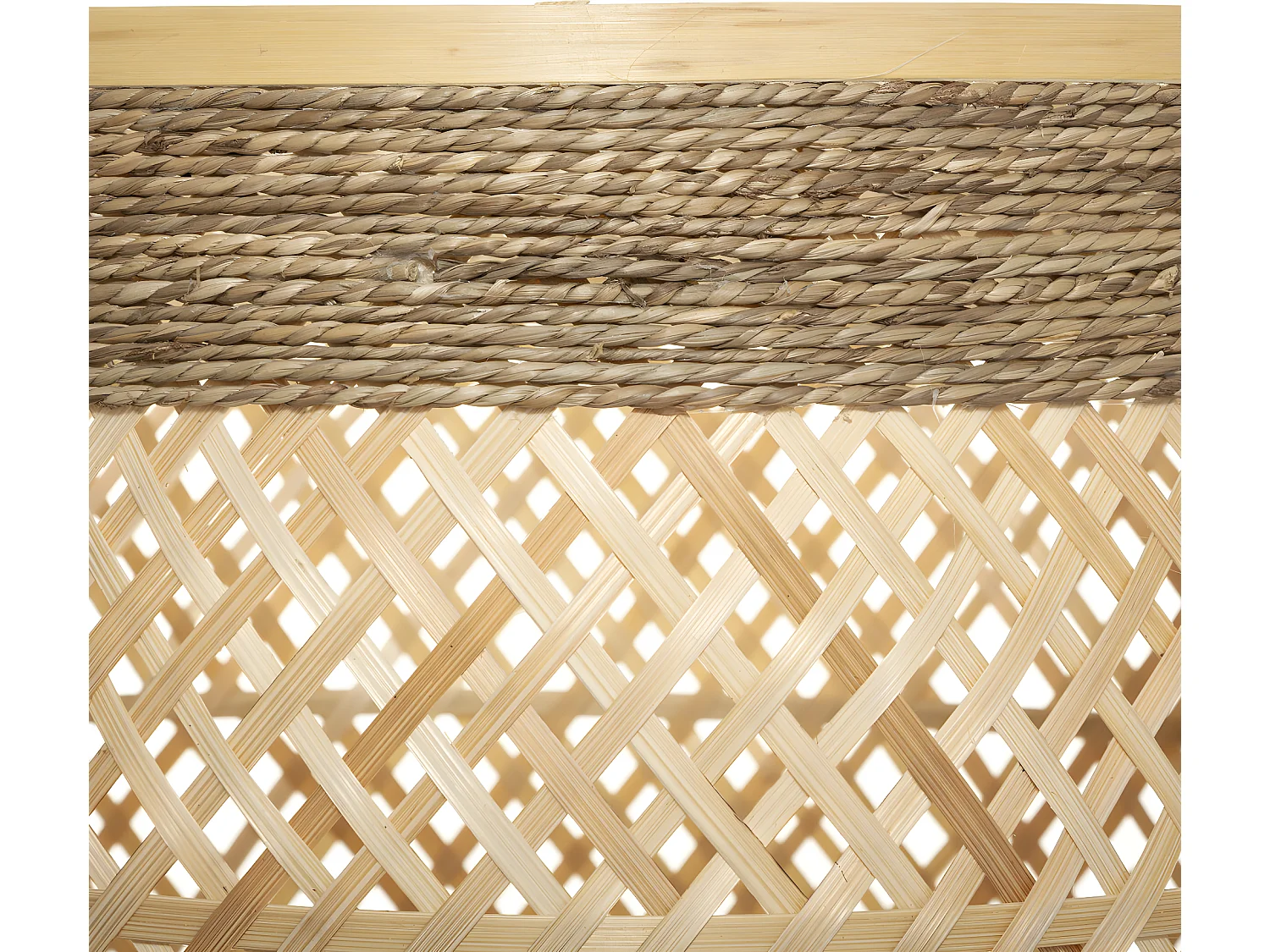 Set de 3 Paniers de rangement en Bambou et Roseau