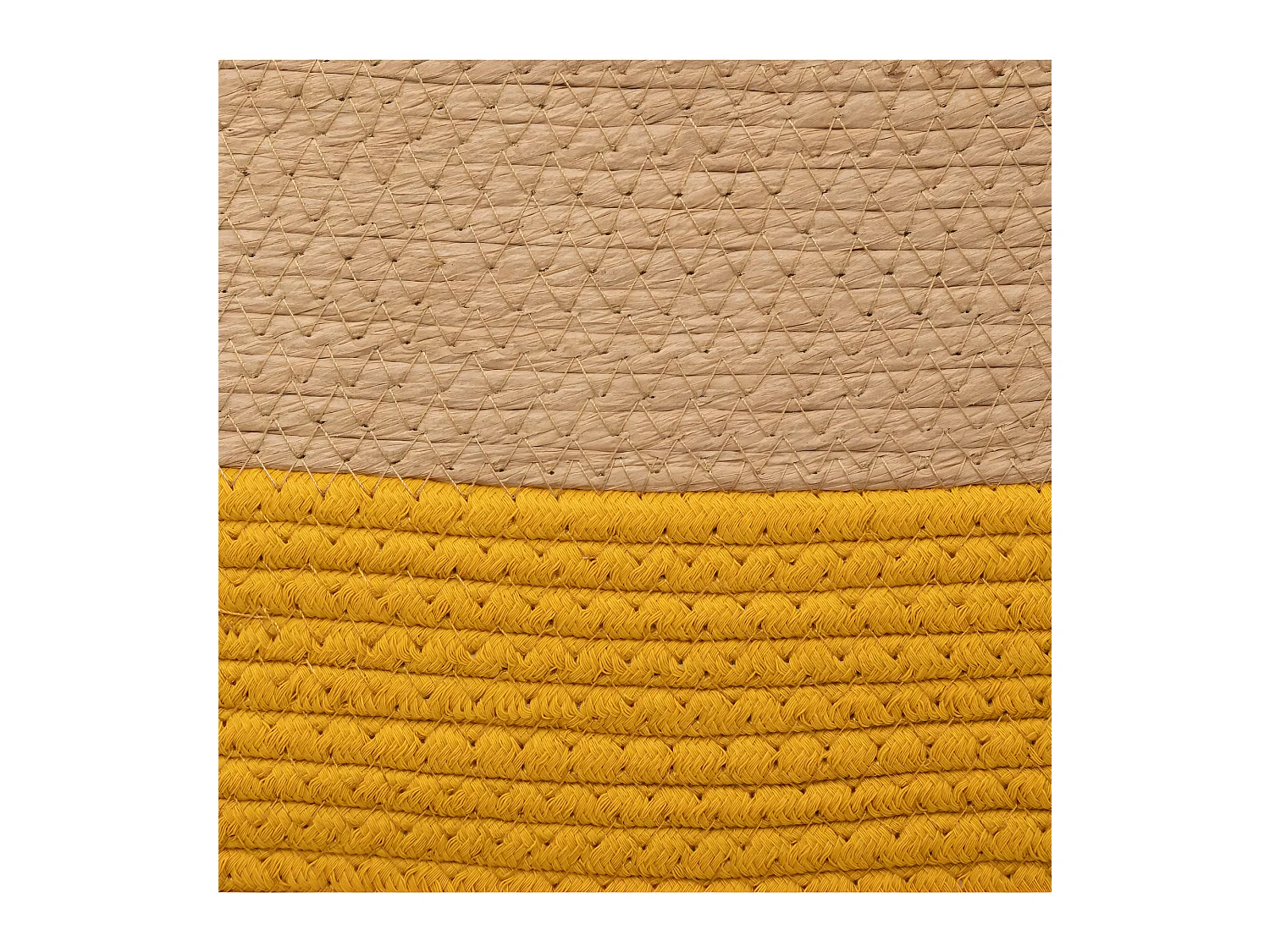 Lot de 3 Paniers de rangement Beige et Ocre