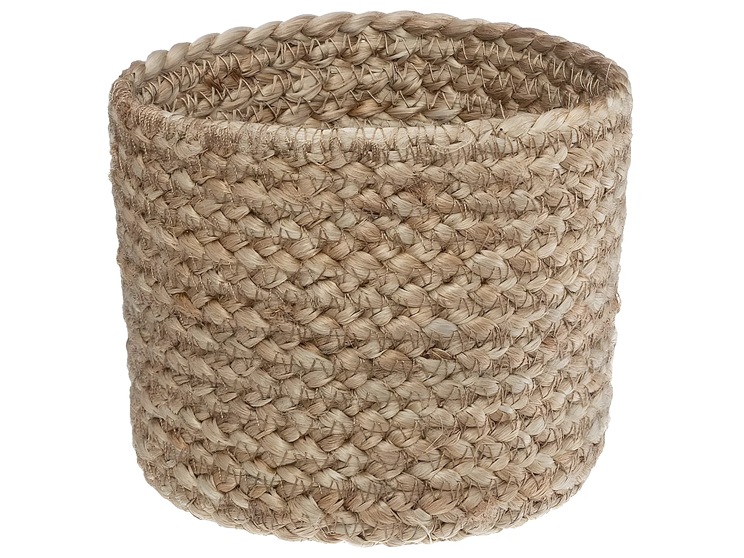 Set de 3 Paniers de rangement en Jute Beige et Noir