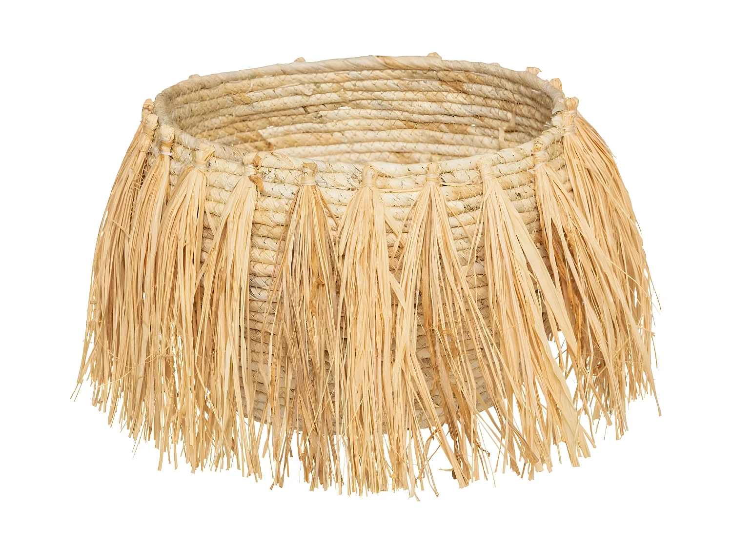 Set de 2 Paniers de rangement à frange