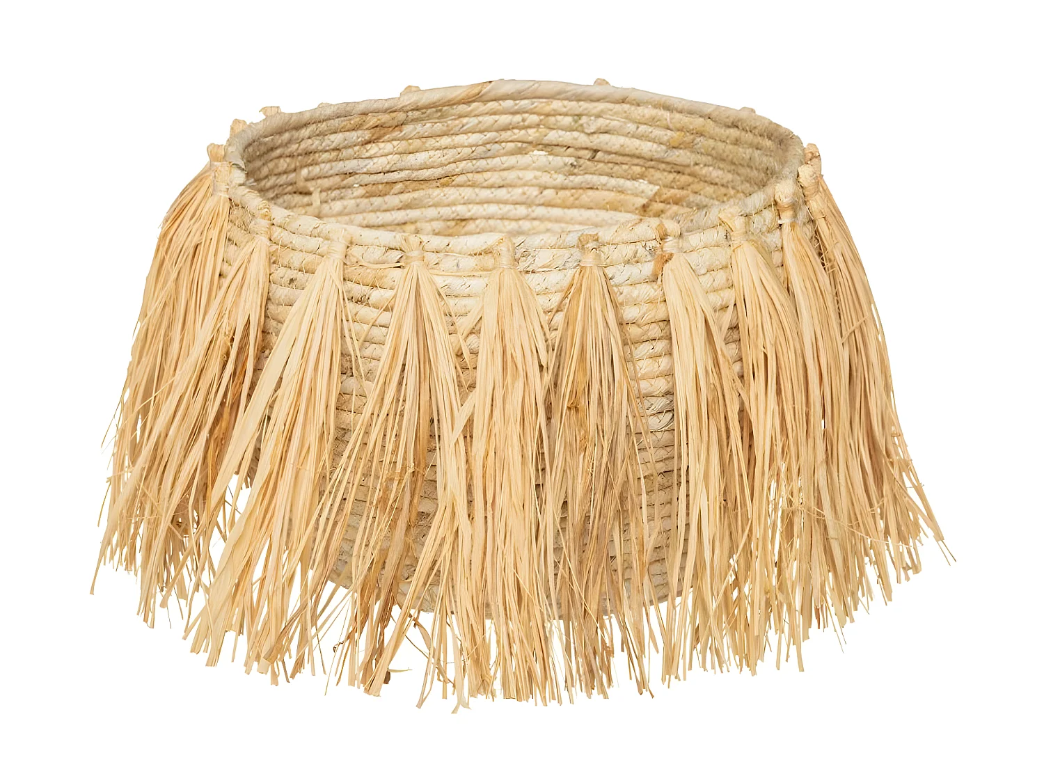 Set de 2 Paniers de rangement à frange