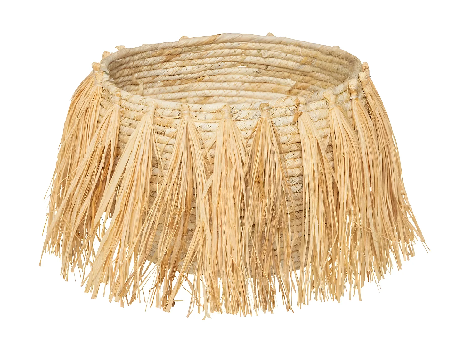 Set de 2 Paniers de rangement à frange