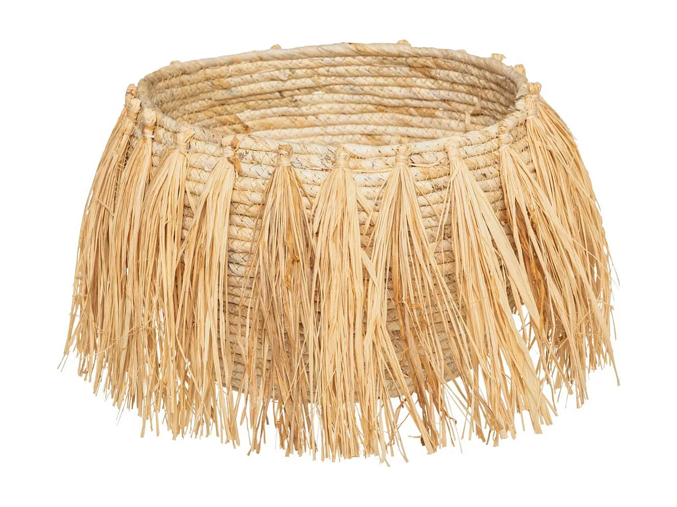 Set de 2 Paniers de rangement à frange