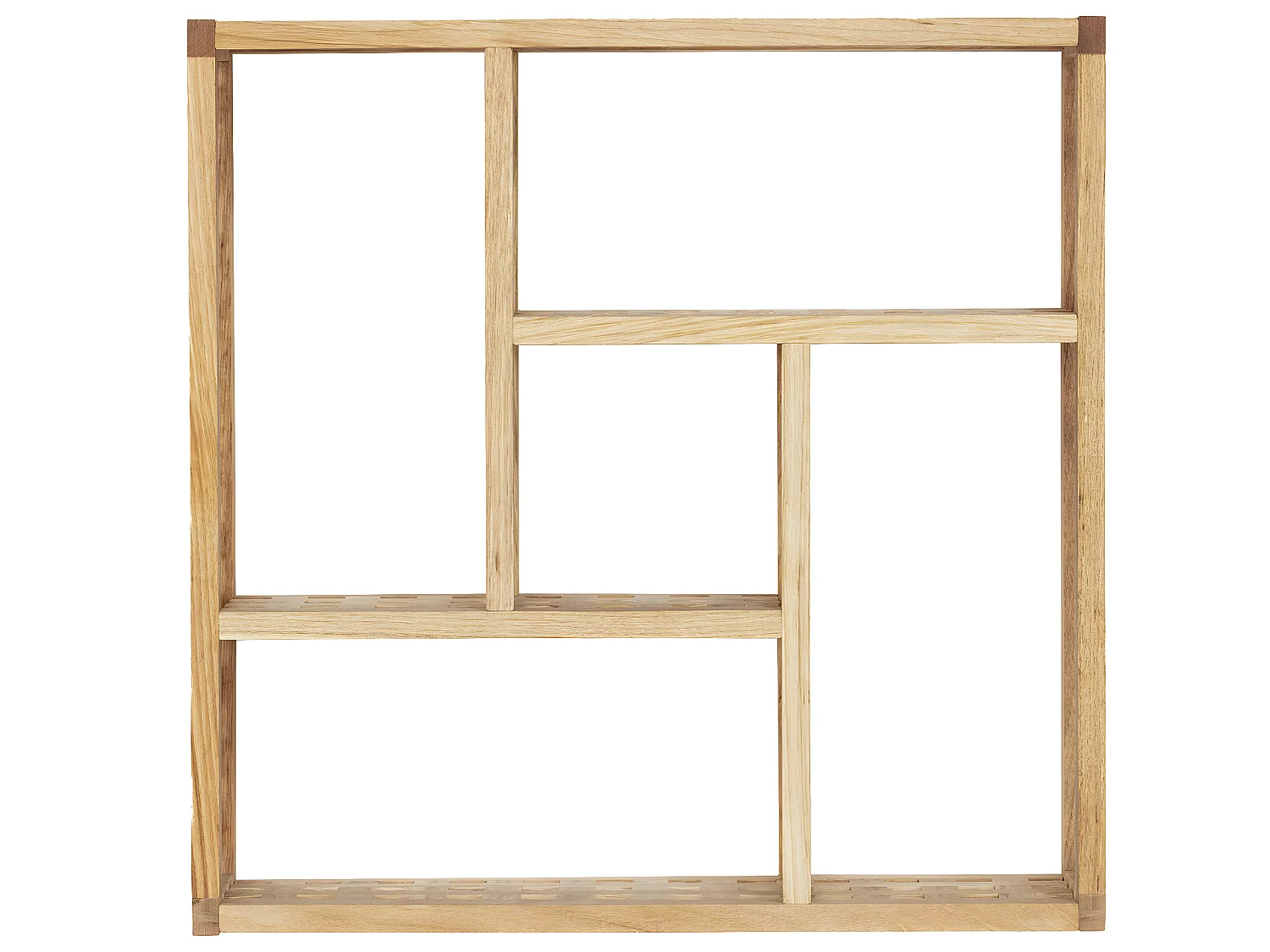 Mensola da parete Miri in legno di noce, 5 scomparti