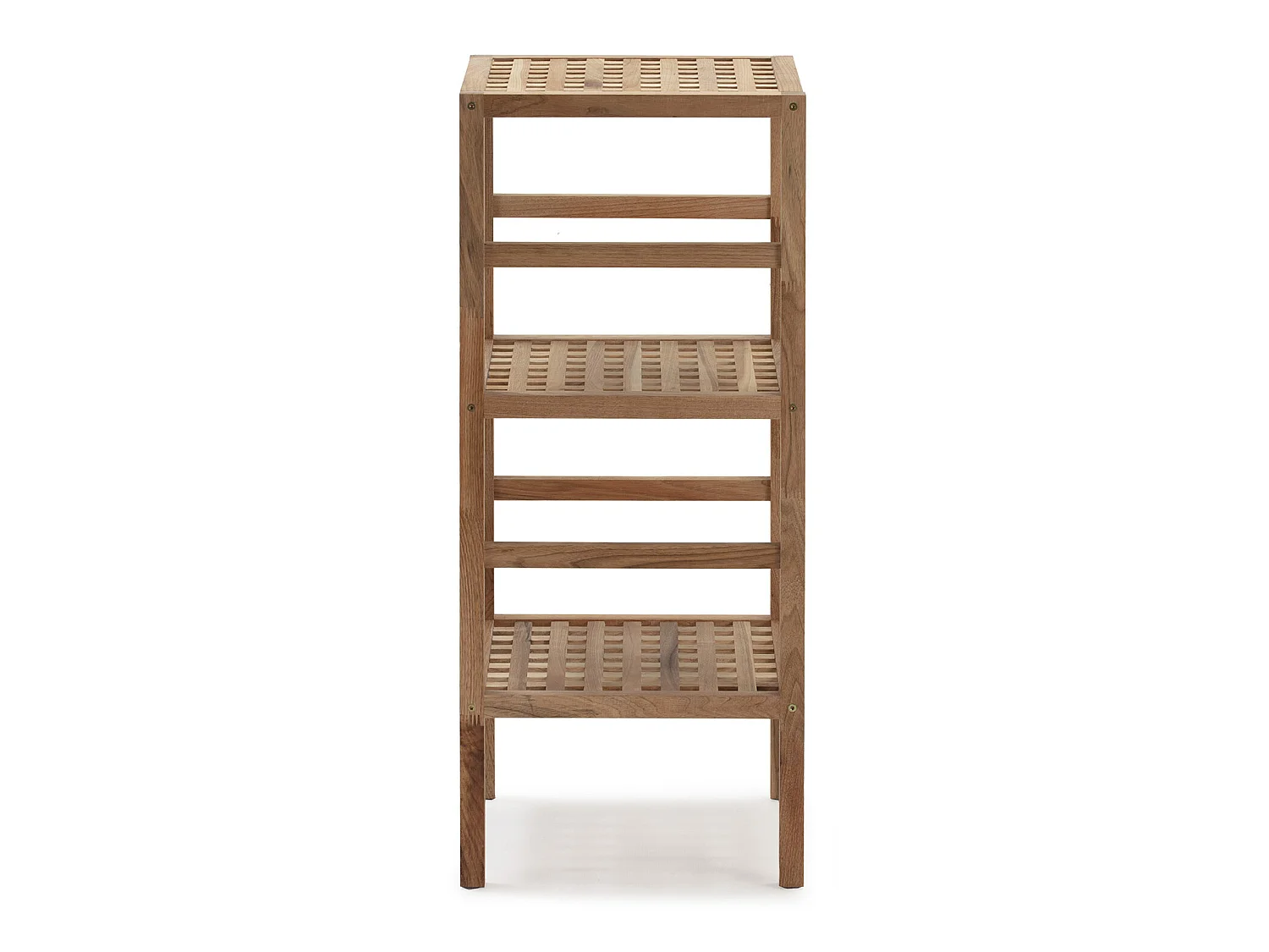 Walnoot houten Alam boekenplank, 85 cm hoogte met 3 niveaus.