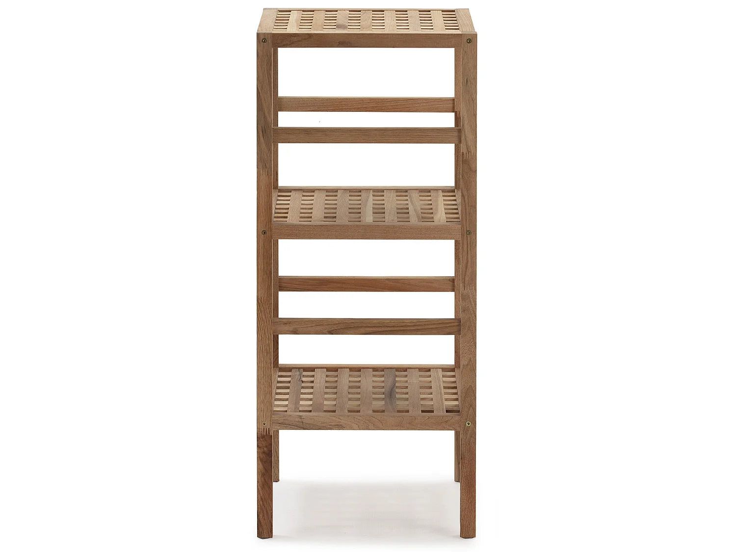 Étagère Alam en bois de noyer, hauteur 85 cm avec 3 niveaux