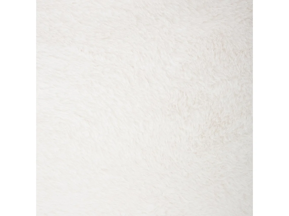 Fauteuil Papillon structure en métal et assise en Fourrure blanche