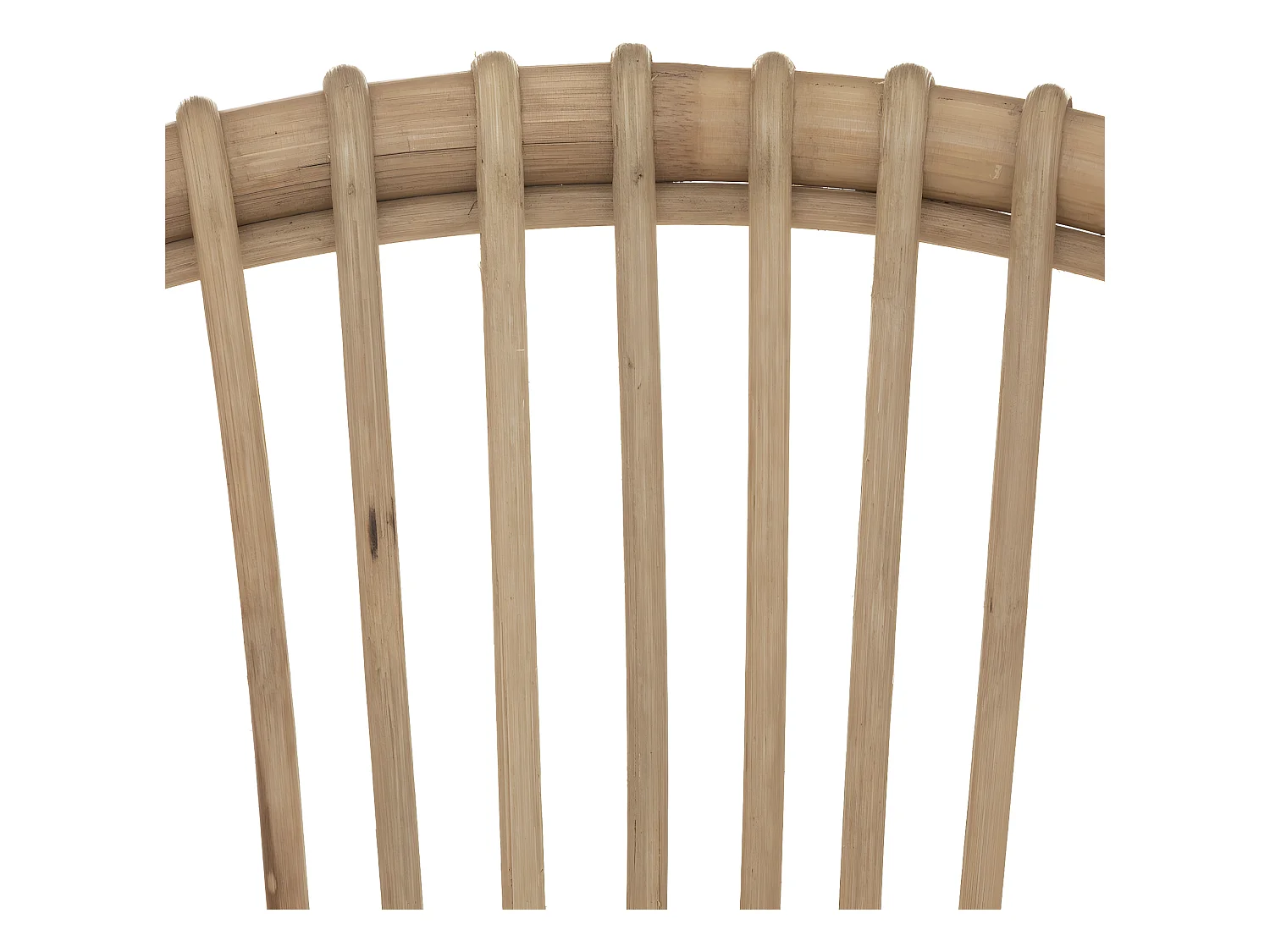 Fauteuil en Rotin et assise en Coton Blanc