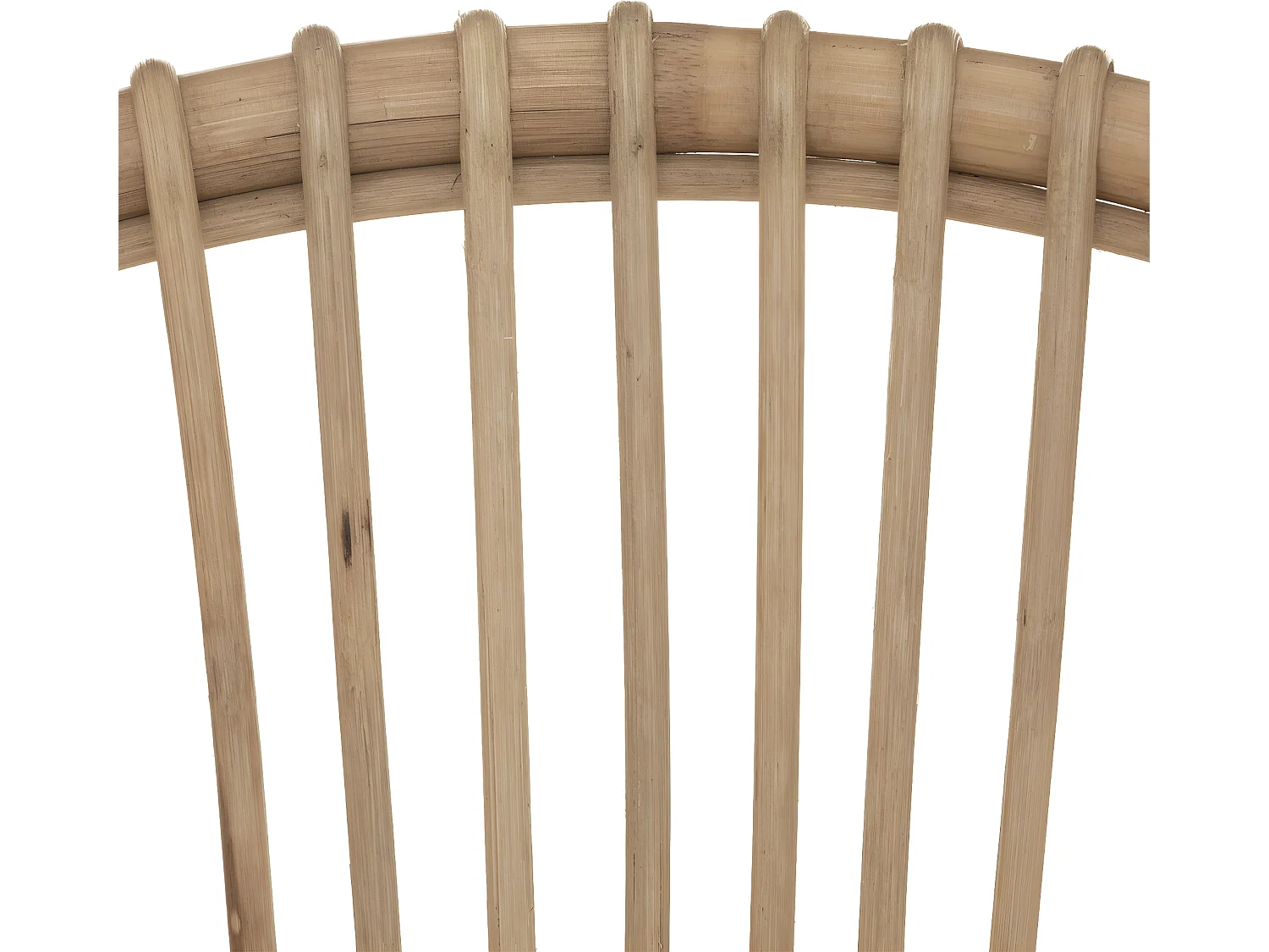 Fauteuil en Rotin et assise en Coton Blanc