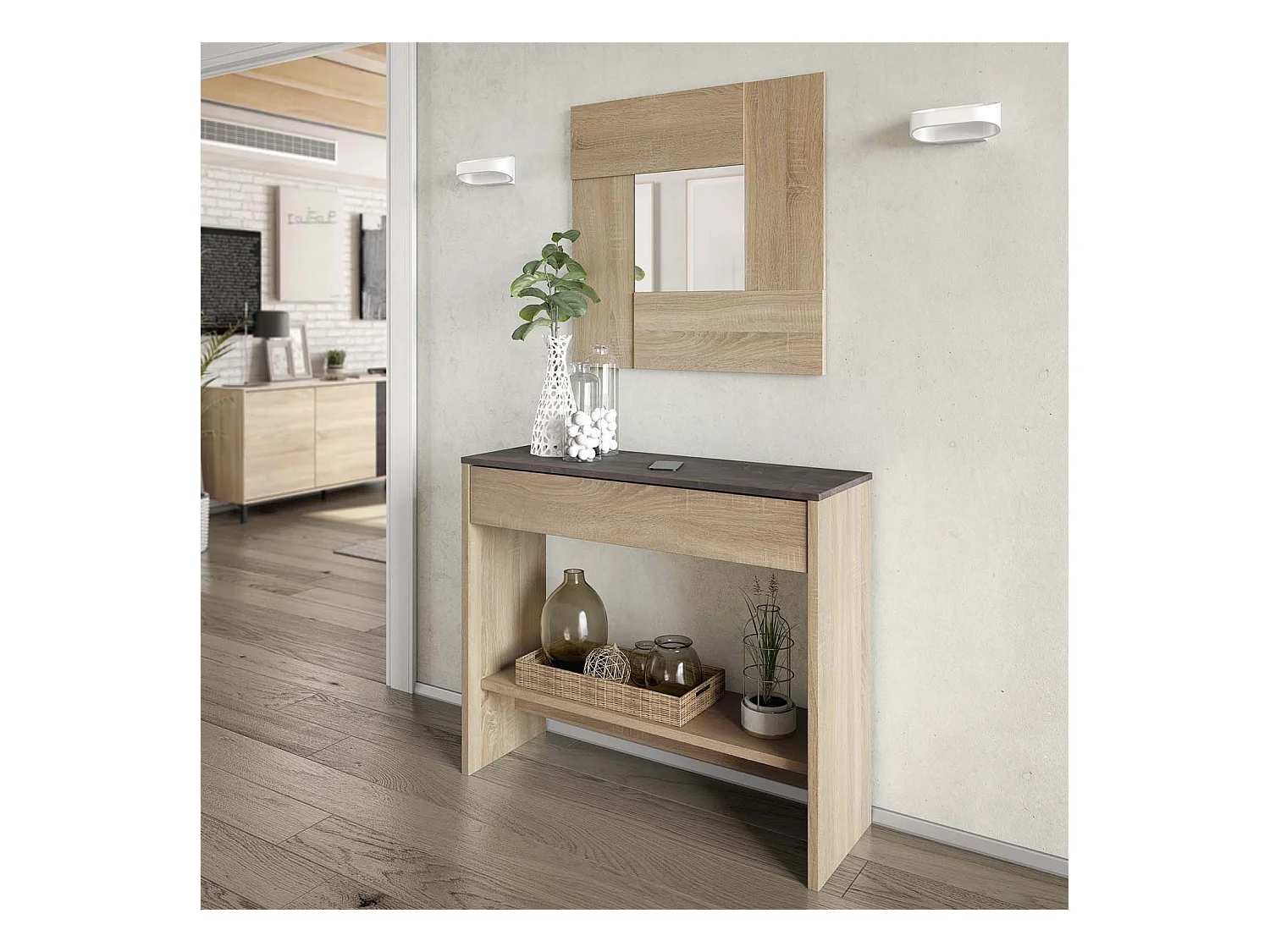 Eingangsmöbel Pablo 1 Schublade Eiche