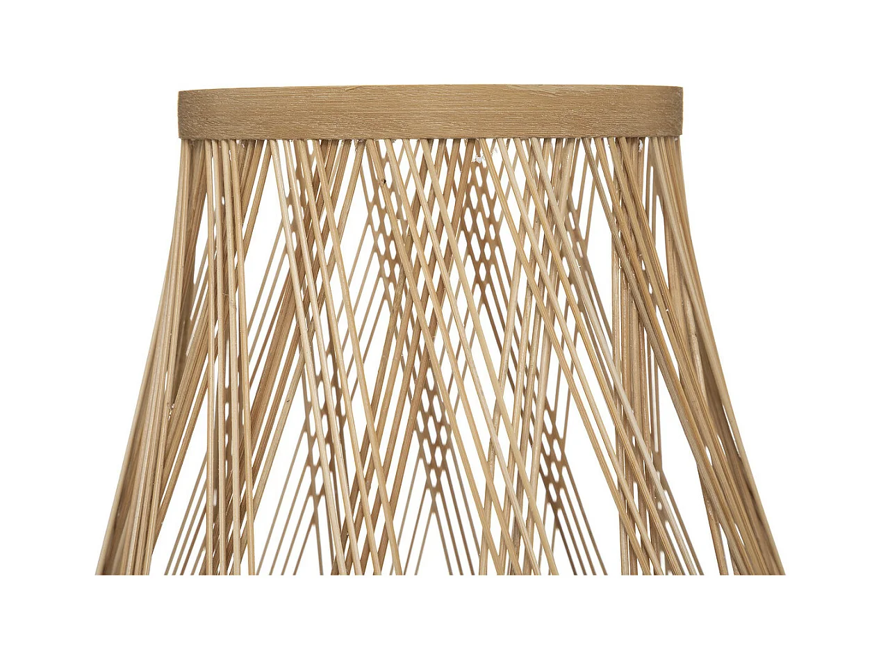 Lampe Trépied en Rotin et Métal H 44 cm