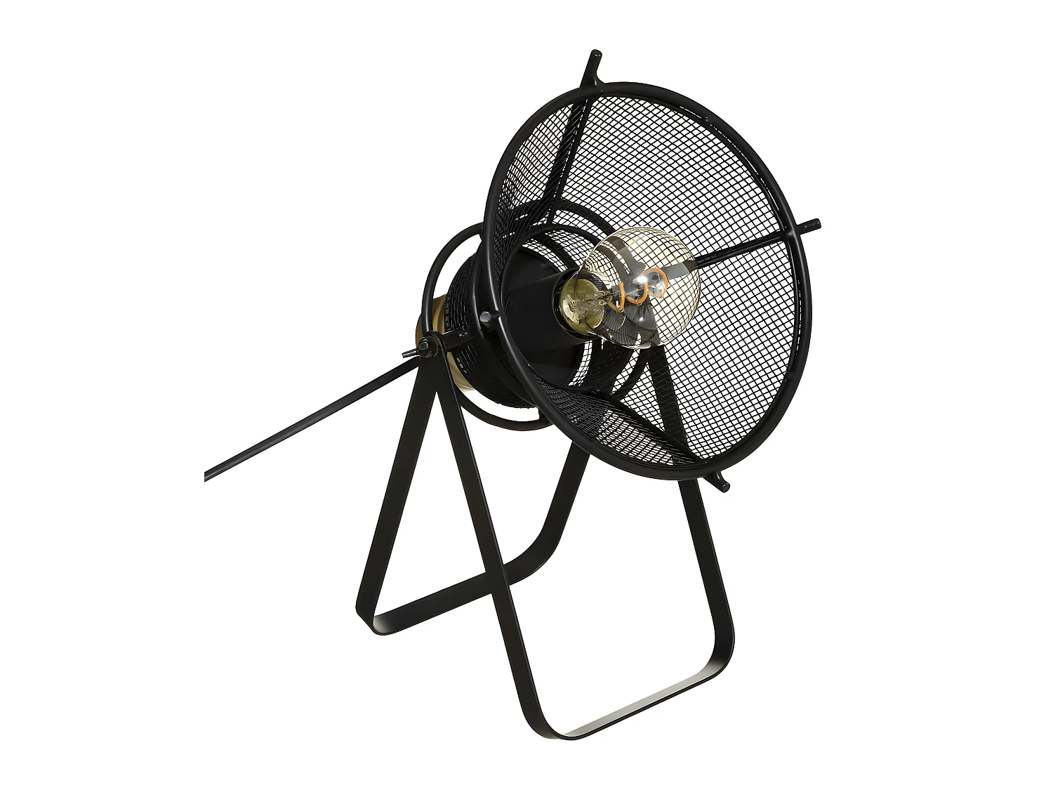 Lampe à poser en Métal Noir H 31 cm