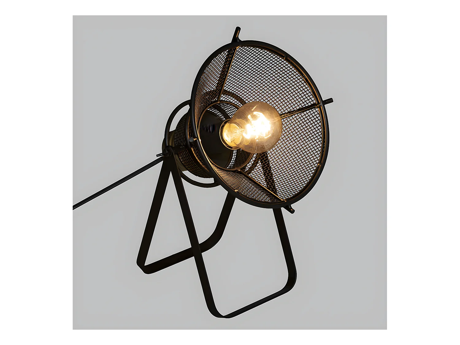 Lampe à poser en Métal Noir H 31 cm