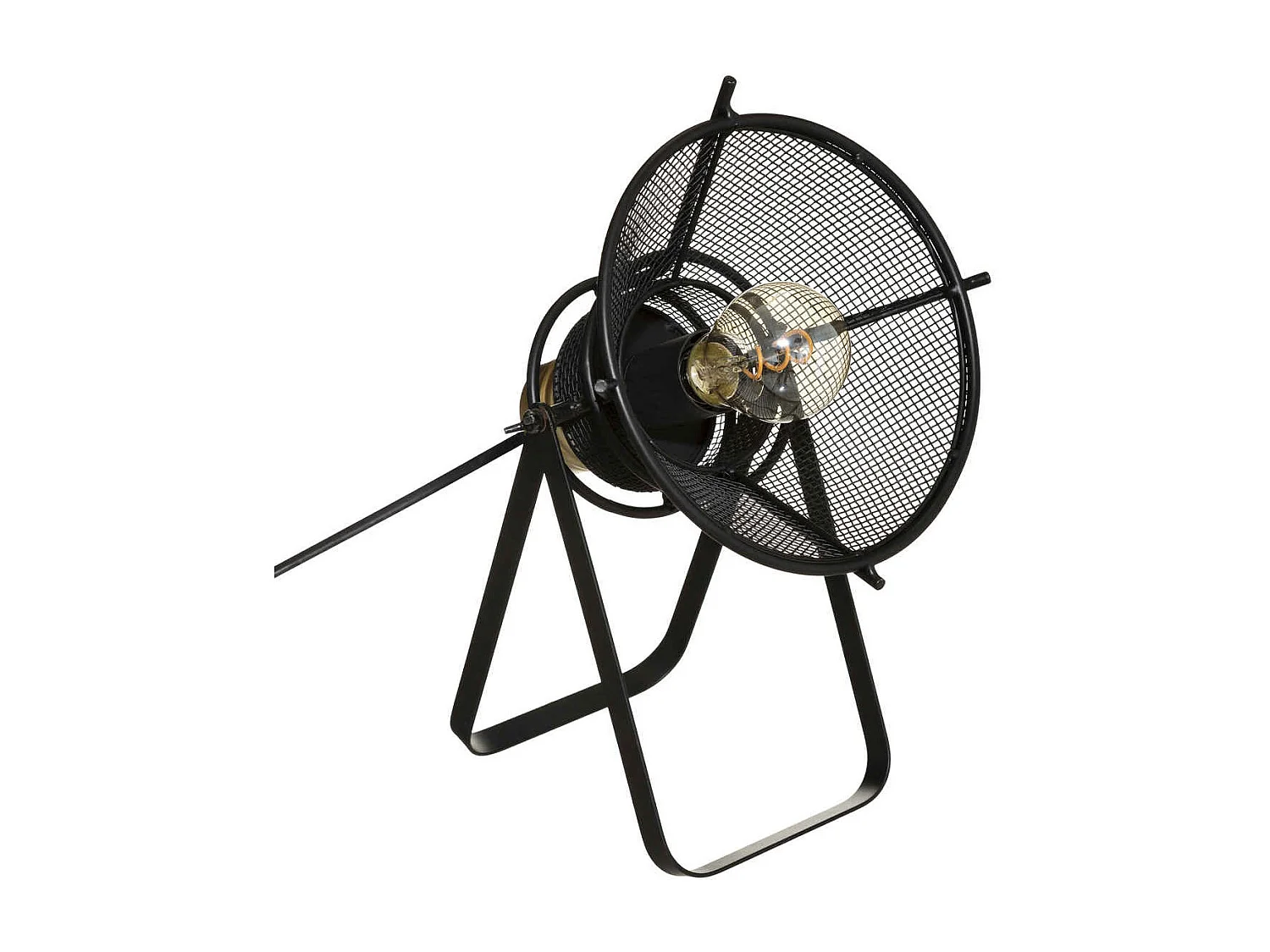 Lampe à poser en Métal Noir H 31 cm