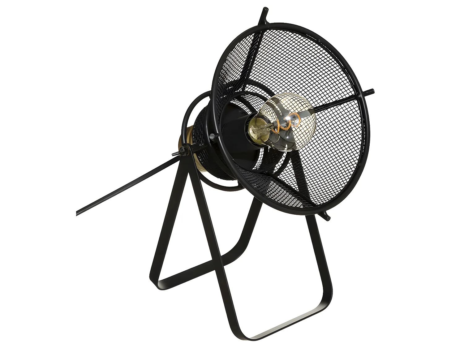 Lampe à poser en Métal Noir H 31 cm