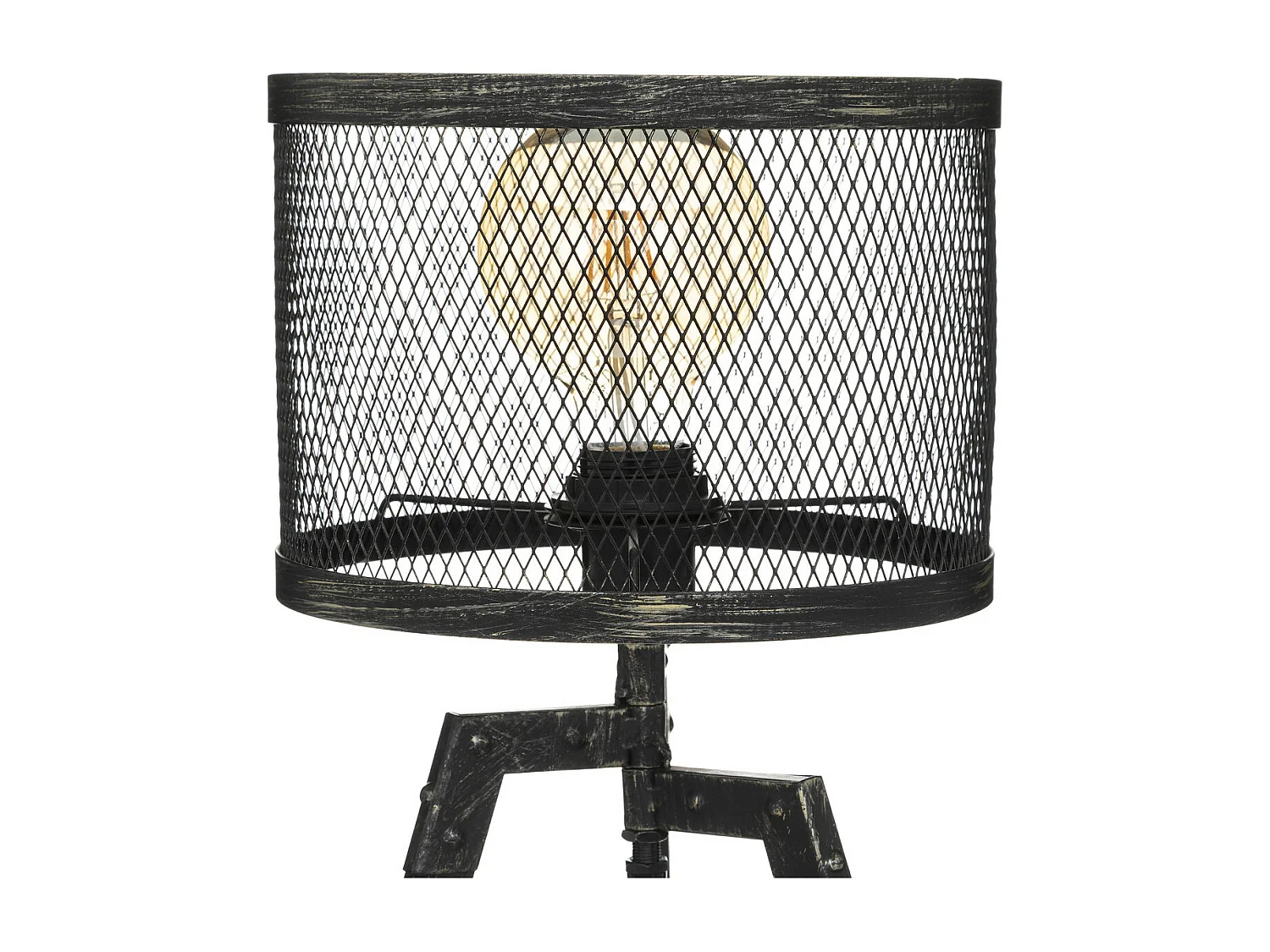 Lampe Trépied en Métal Noir industriel design Vintage H 56 cm