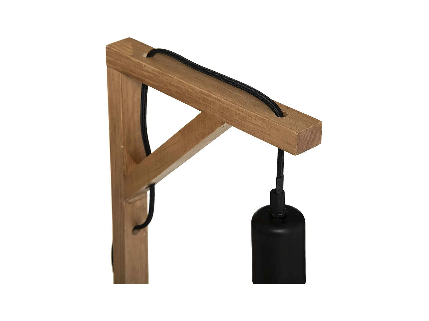 Lampe à poser en Bois de Pin H 46 cm