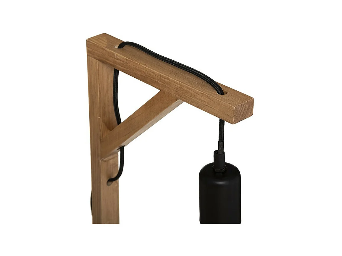 Lampe à poser en Bois de Pin H 46 cm