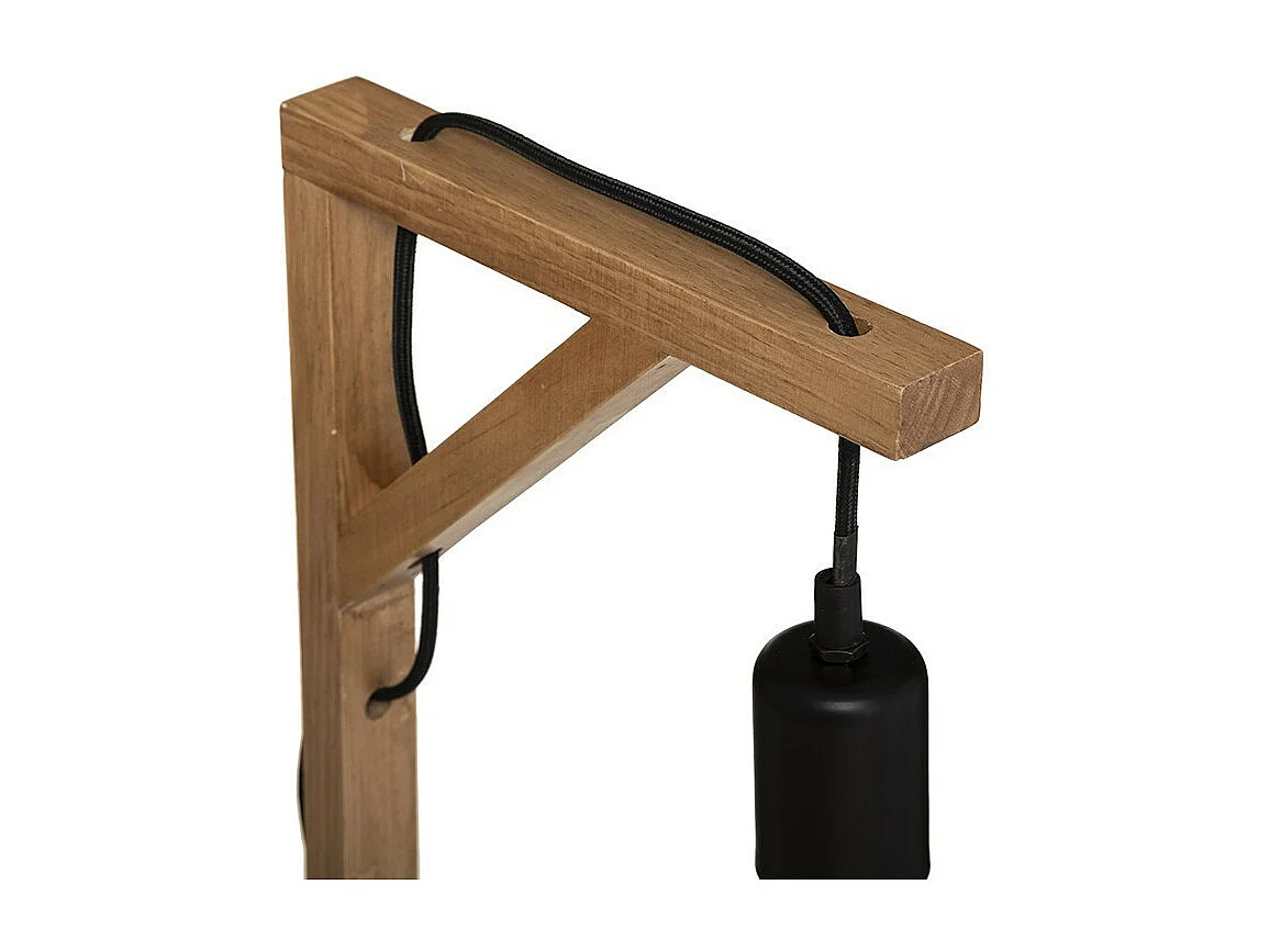 Lampe à poser en Bois de Pin H 46 cm