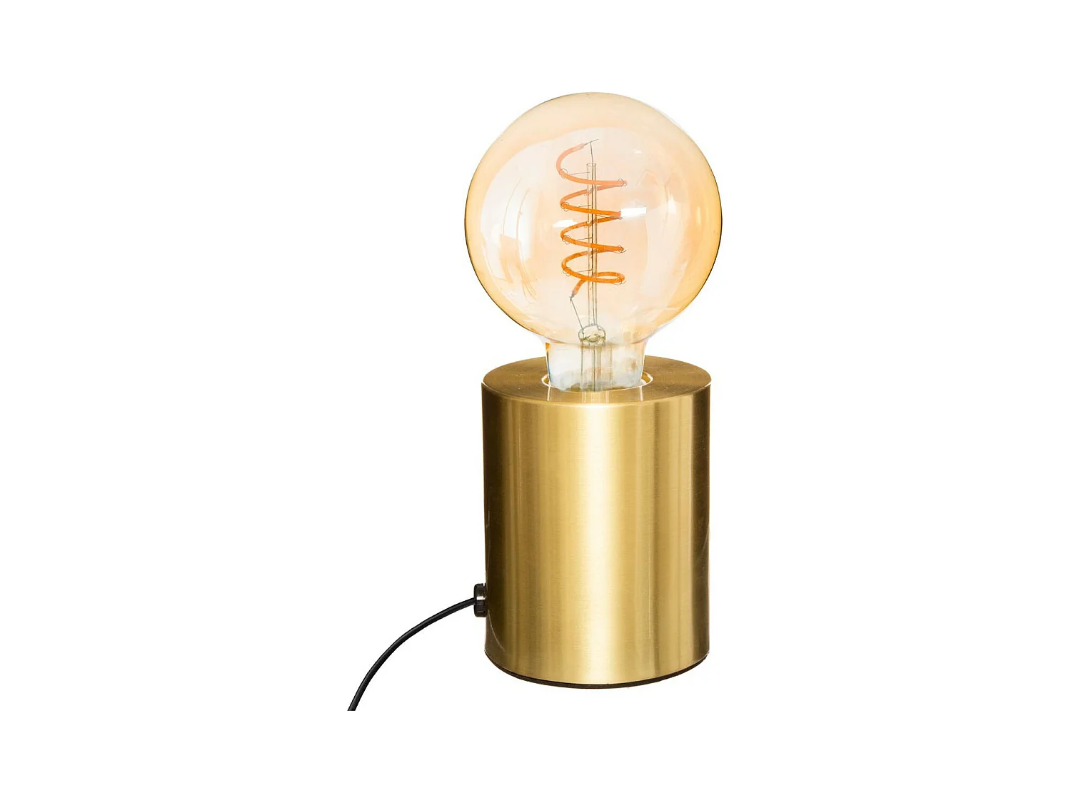 Lampe Socle en métal Dorée H 10.5 cm
